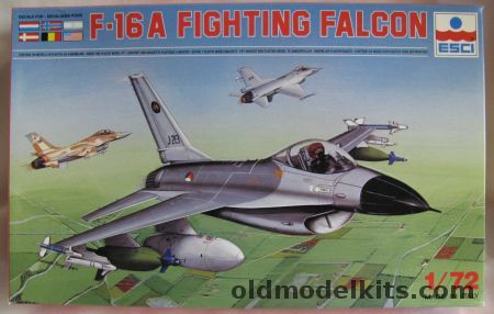 ESCI 1/72 General Dynamics F-16 A/B Fighting Falcon - Netherlands 312 Sq / Norway 332 Skv / Israeli Air Force / Denmark 727 Sq / Belgium 1st Wing 349 Sq / USAF 474 TFW 428 TFS, 9026 plastic model kit